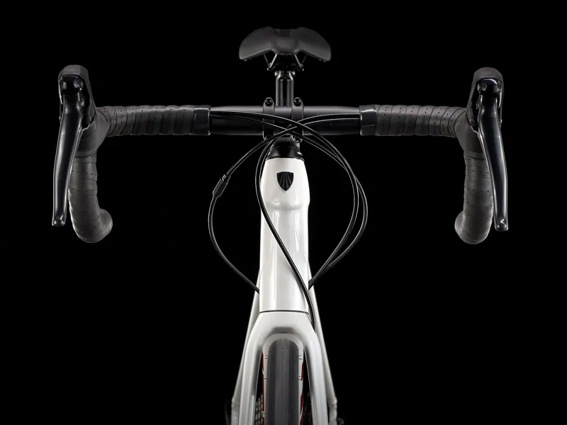 2023 Trek Domane AL 3 Disc Road Bike Crystal White and Trek Black-3