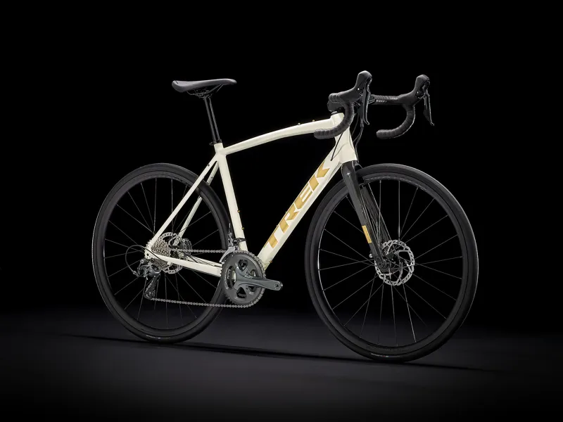 TREK Domane AL 4 Disc Road Bike in Era White and Carbon Smoke-1