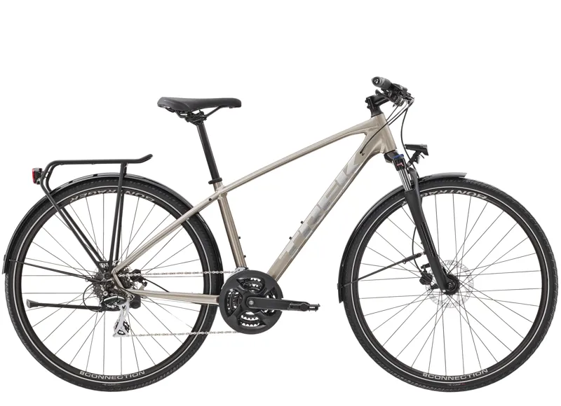 2021 Trek Dual Sport 2 Equipped Hybrid Bike in Silver
