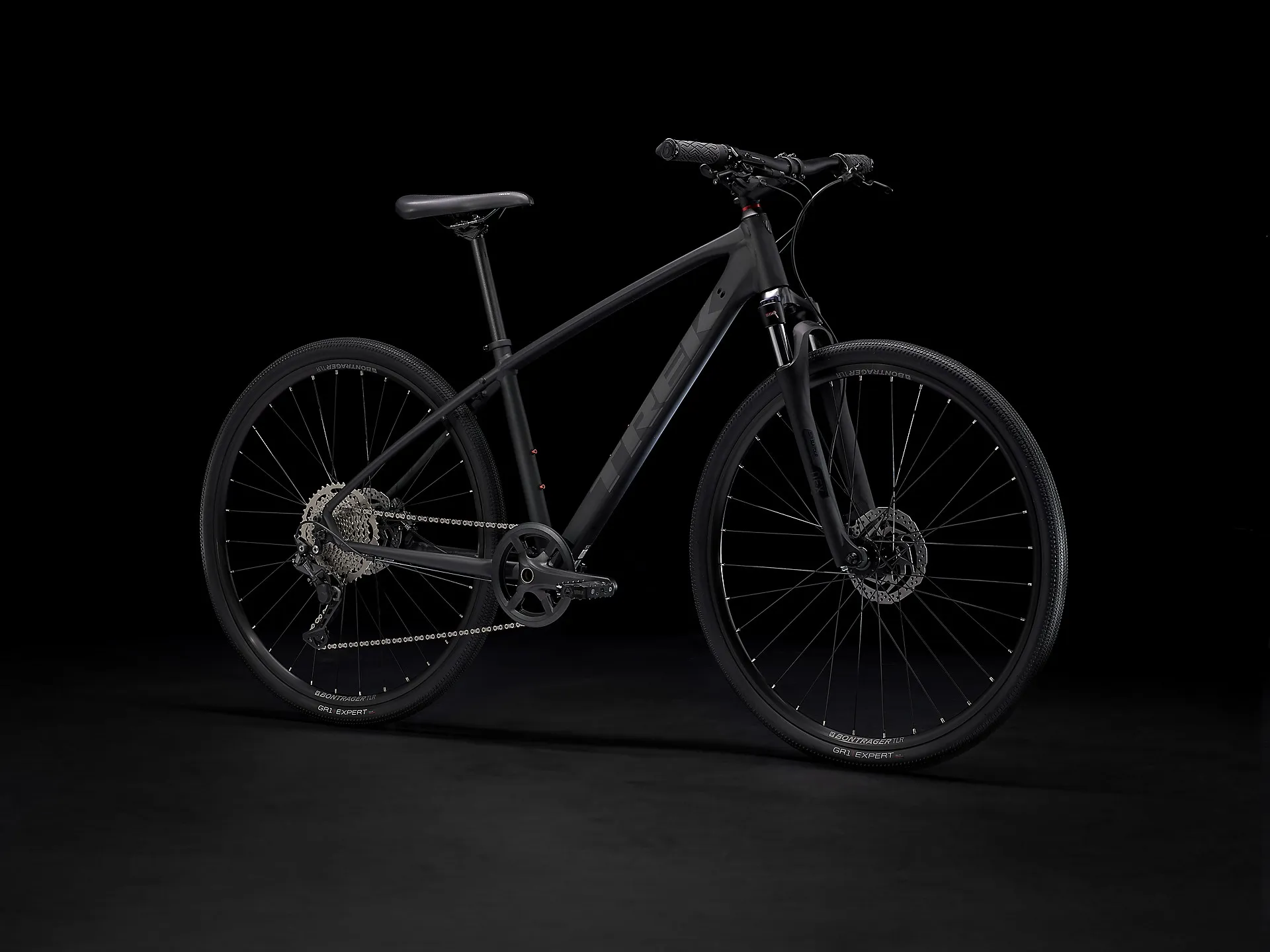 TREK Dual Sport Gen Hybrid Bike in Matte Black - Main Image