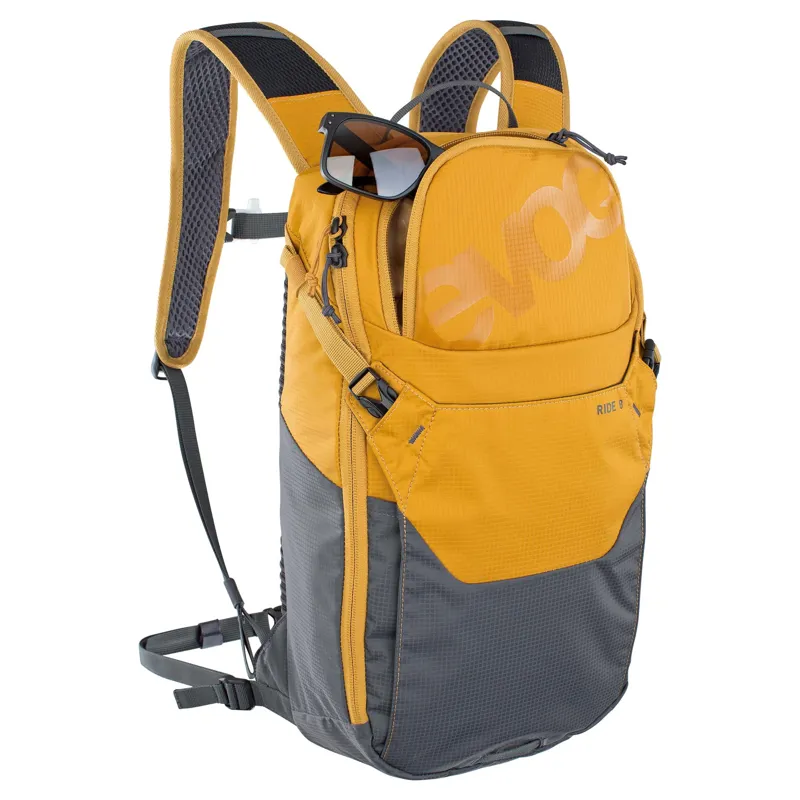 Evoc Ride Performance Backpack 8l + 2l Bladder in Yellow-5