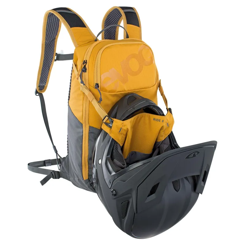 Evoc Ride Performance Backpack 8l + 2l Bladder in Yellow-3