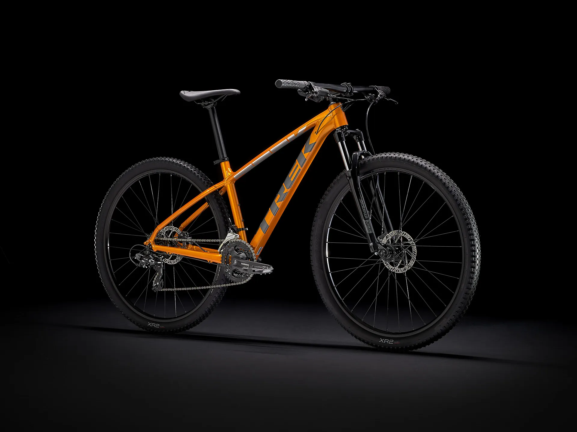 2021 Trek Marlin Mountain Bike Factory Orange andLithium Grey