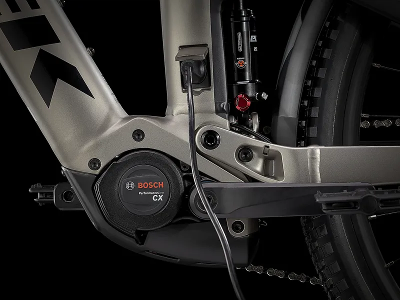 TREK Powerfly FS 4 Equipped 625Wh Gen 2 Electric Mountain Bike in Gunmetal and Black-1