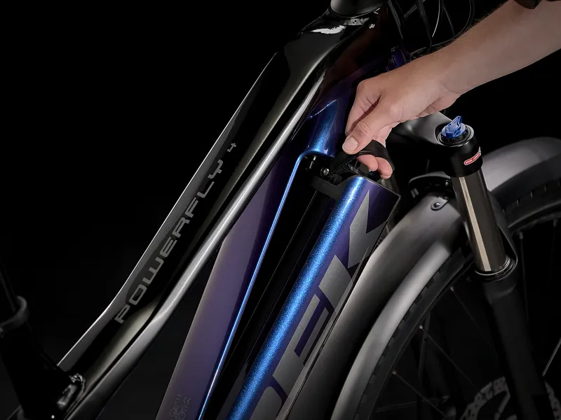 2022 Trek Powerfly FS 4 EQ Electric Mountain Bike Purple and Black-2