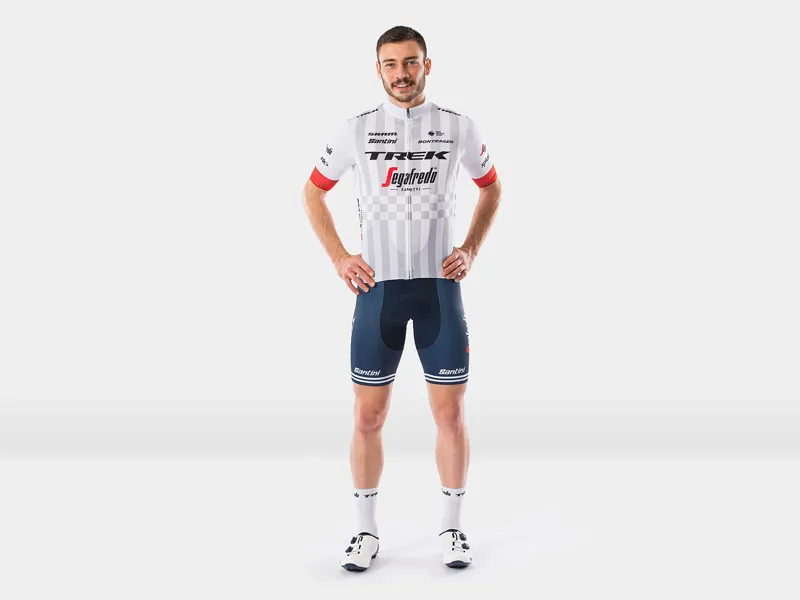 Santini Trek-Segafredo Mens Team Supporters Replica Jersey in White-2