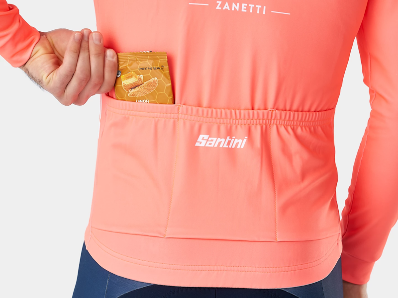 Trek-Segafredo Race Long Sleeve Jersey in Radioactive Coral-4