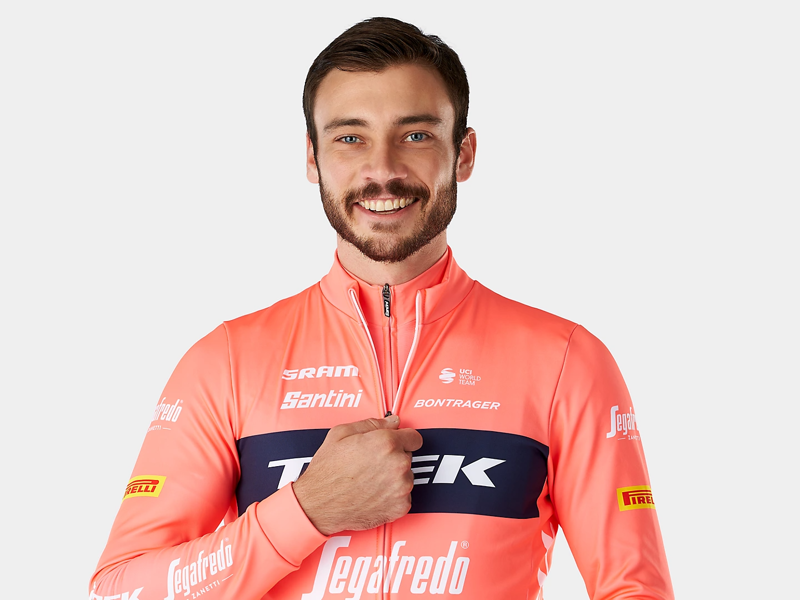 Trek-Segafredo Race Long Sleeve Jersey in Radioactive Coral-3