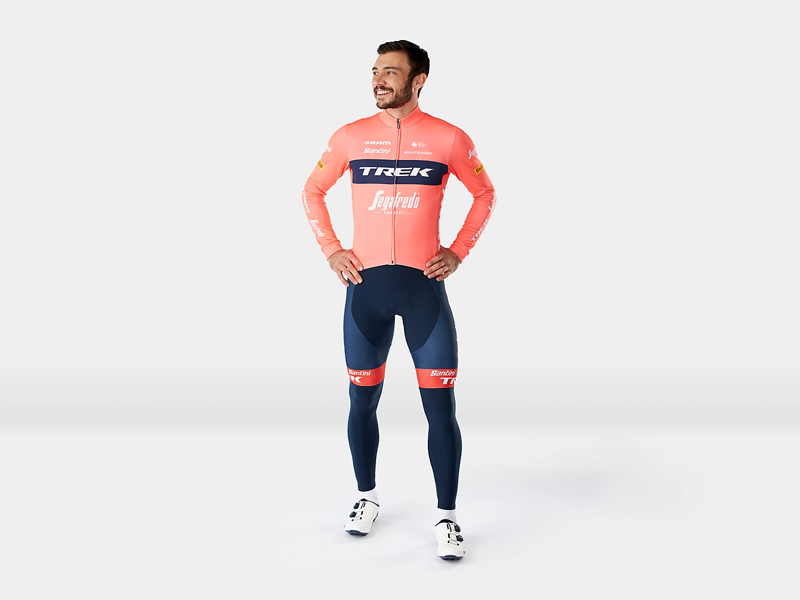 Trek-Segafredo Race Long Sleeve Jersey in Radioactive Coral-1