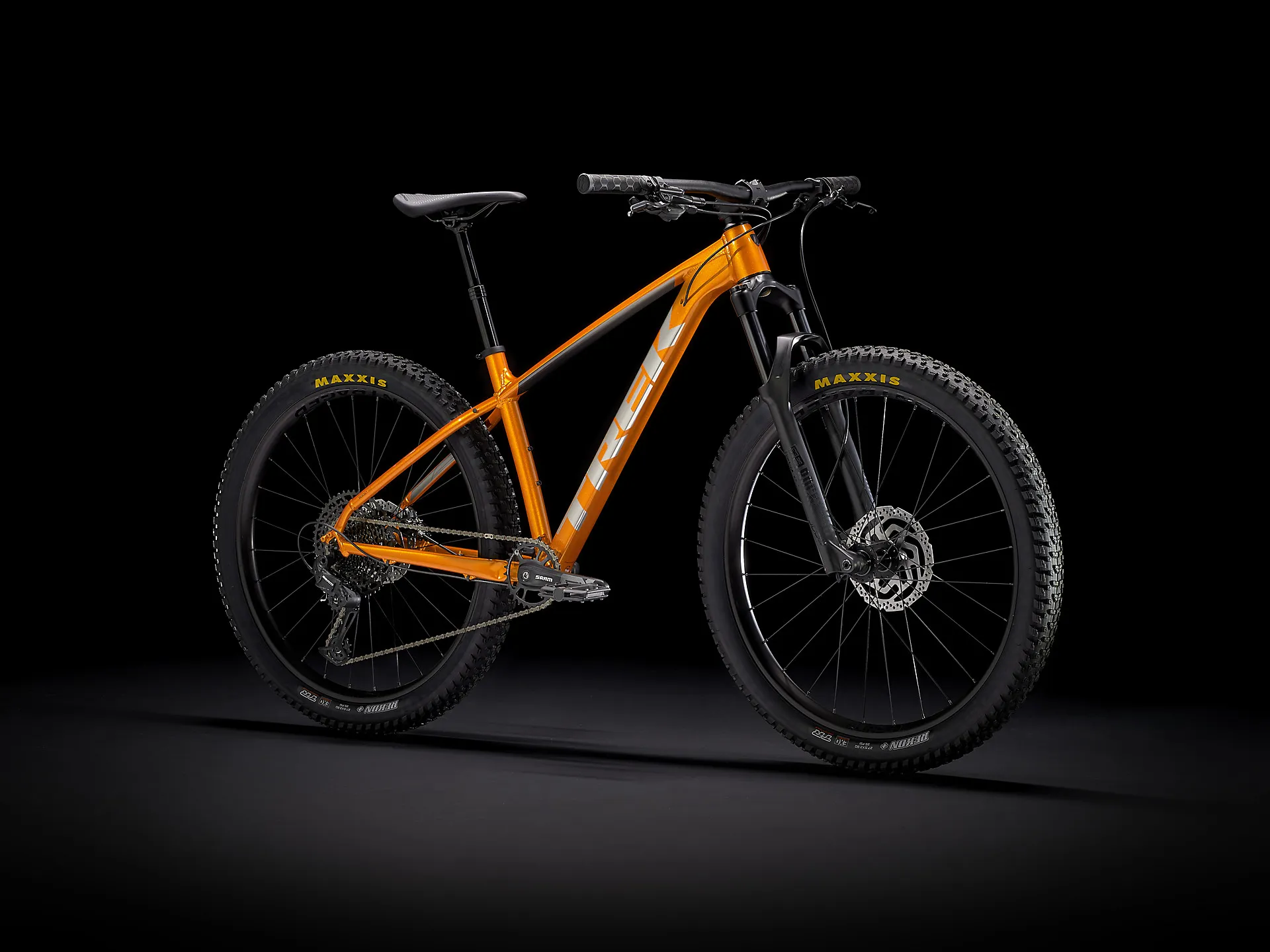 2021 Trek Roscoe 7 Factory Hardtail Mountain Bike Orange and Gunal