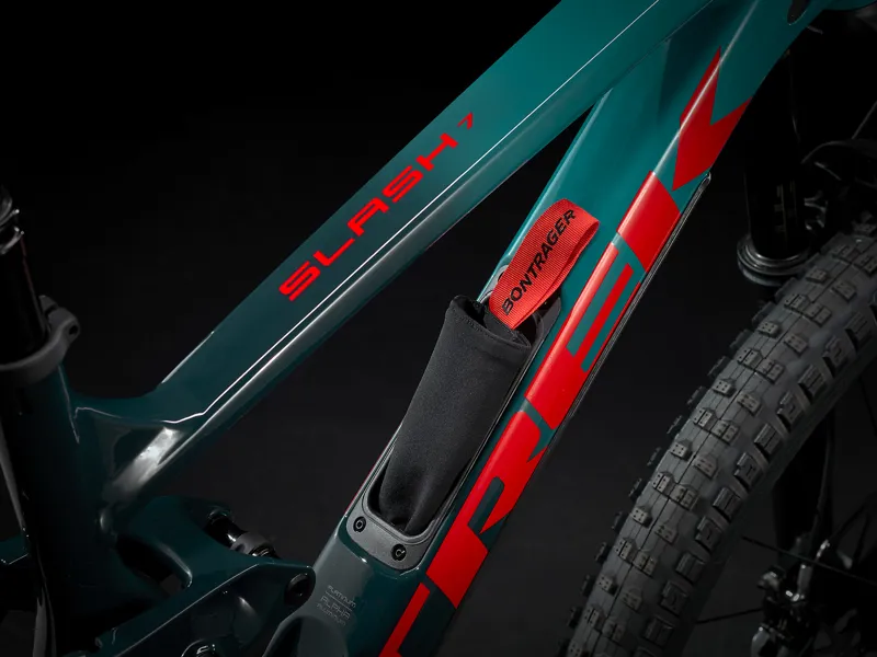2021 Trek Slash 7 Full Suspension Mountain Bike Teal to Nautical Navy -4