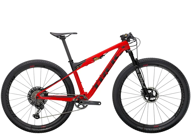 2021 Trek Supercaliber 9.9 XTR Mountain Bike in Red