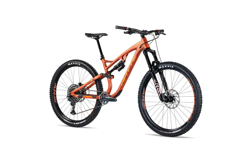 Whyte T-160 RS Full Suspension Mountain Bike in Orange-1