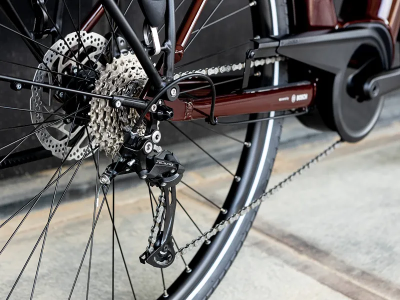 TREK Verve+ 4 Lowstep 500Wh Electric Hybrid Bike Red-3