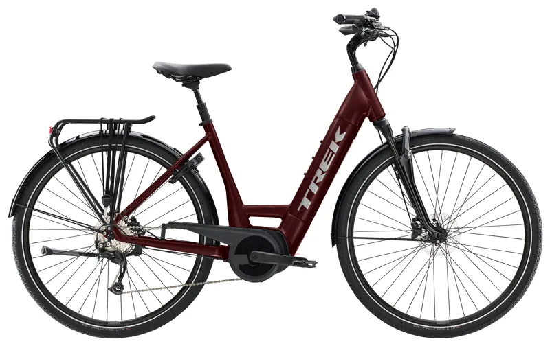 TREK Verve+ 4 Lowstep 500Wh Electric Hybrid Bike Red