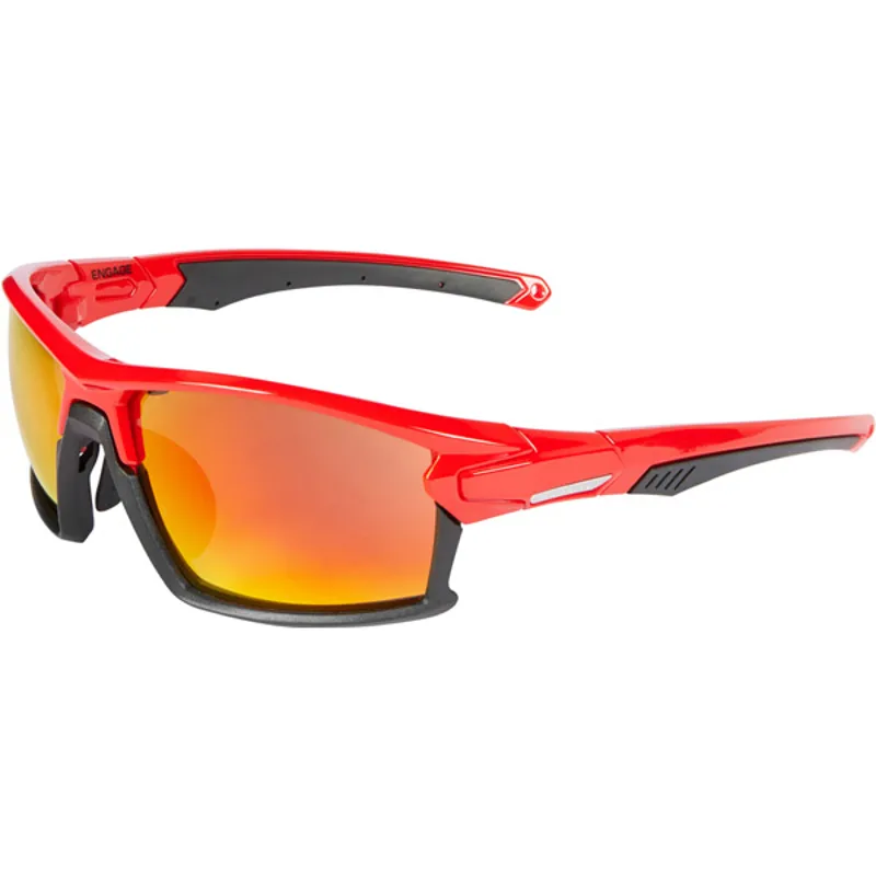 Madison Glasses Mad Engage FIRE Red / Black fire mirror
