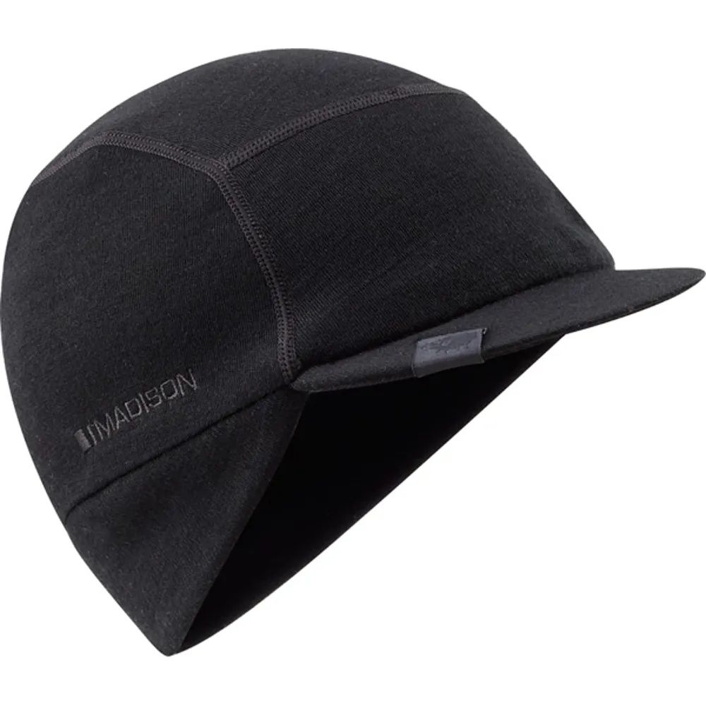 Team Cycles Madison Isoler Merino Hat in Black | Interest FREE Finance & Online Refund Policy.
