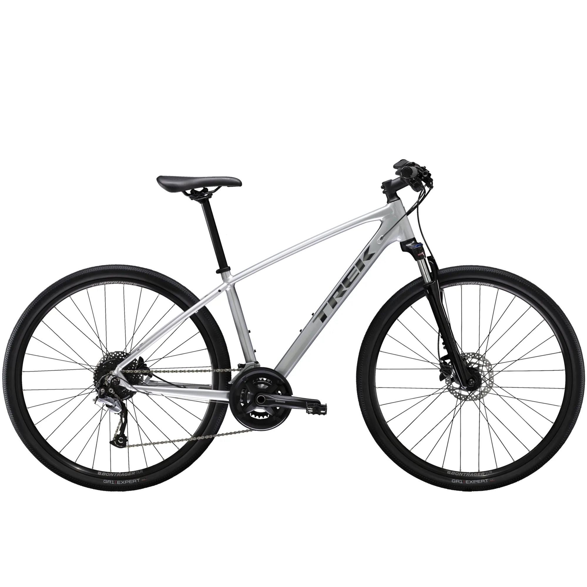 2020 Trek Dual Sport Hybrid Bike in Silver - Main Image