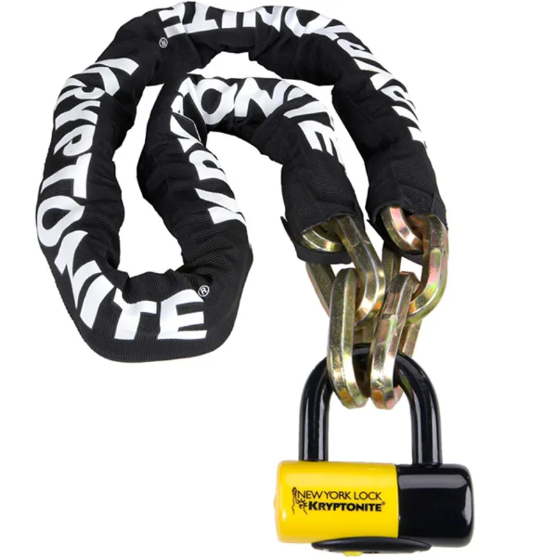 Kryptonite New York Fahgettaboudit 150cm Chain Lock with Diamond Sold Secure NY Disc Lock