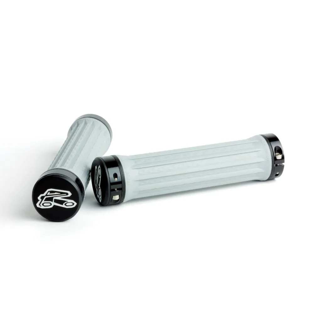 Team Cycles Renthal Traction 130mm Lock-On Soft Compound Narow Grips in LIght Grey | Interest FREE Finance & Online Refund Policy.