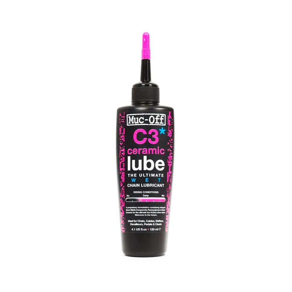 Team Cycles Muc Off Muc-Off C3 Wet Ceramic Lube - 120ml | Interest FREE Finance & Online Refund Policy.