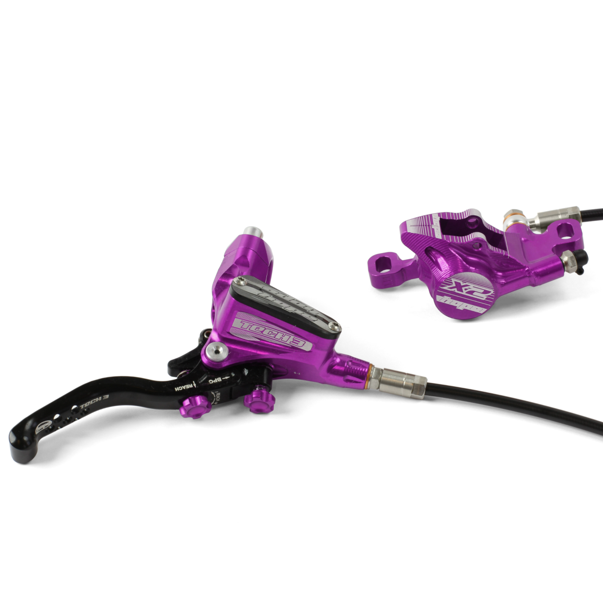 Mode Tech Brake Hope Tech 3 X2 Disc Brakes in Purple