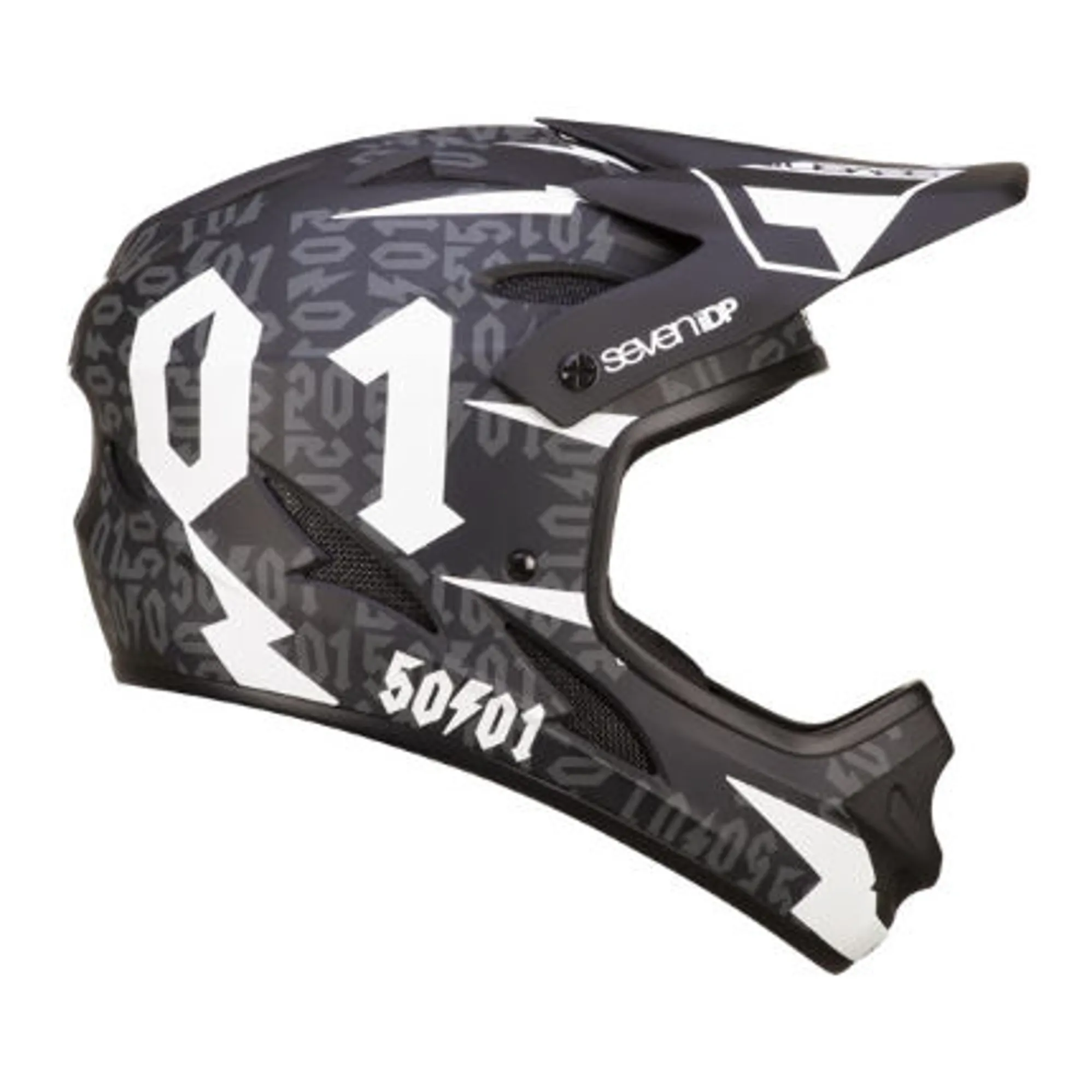 7IDP M1 50:01 Helmet Black White Small