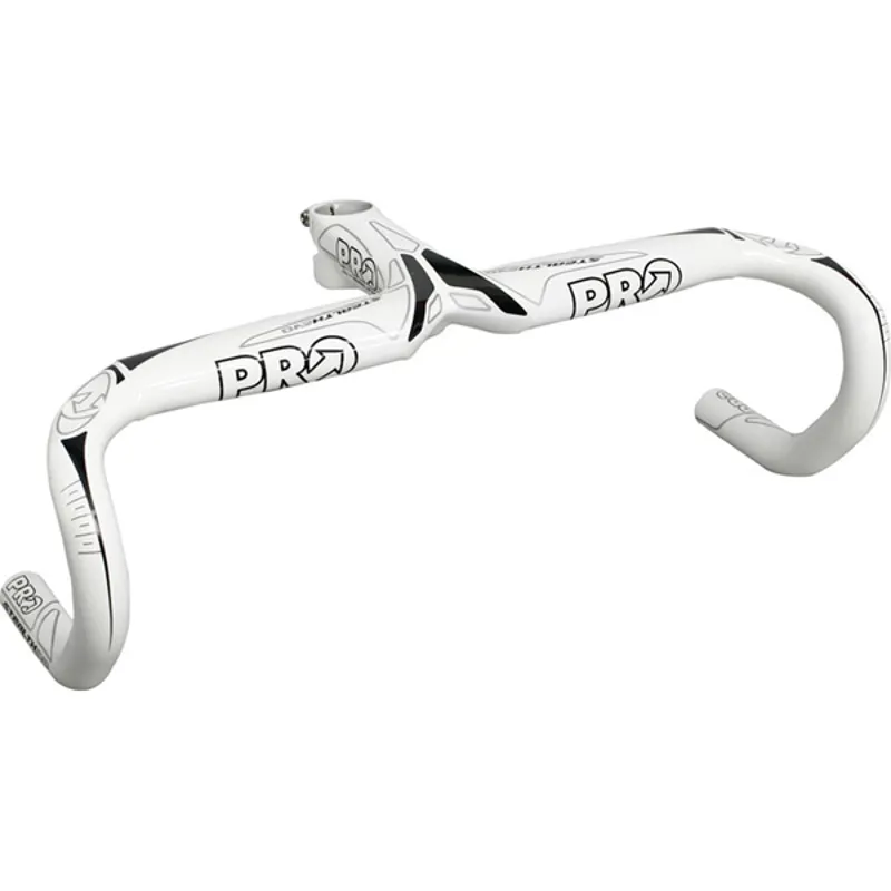 Pro Stealth Evo Compact Carbon Handlebar in White