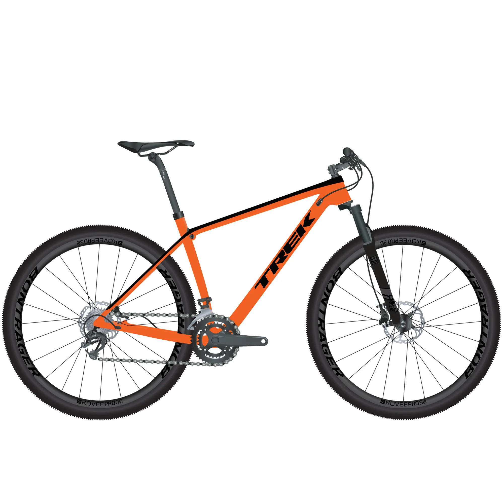 2019 Trek Procaliber 9.8 SL Mens Carbon Hardtail Mountain Bike Orange