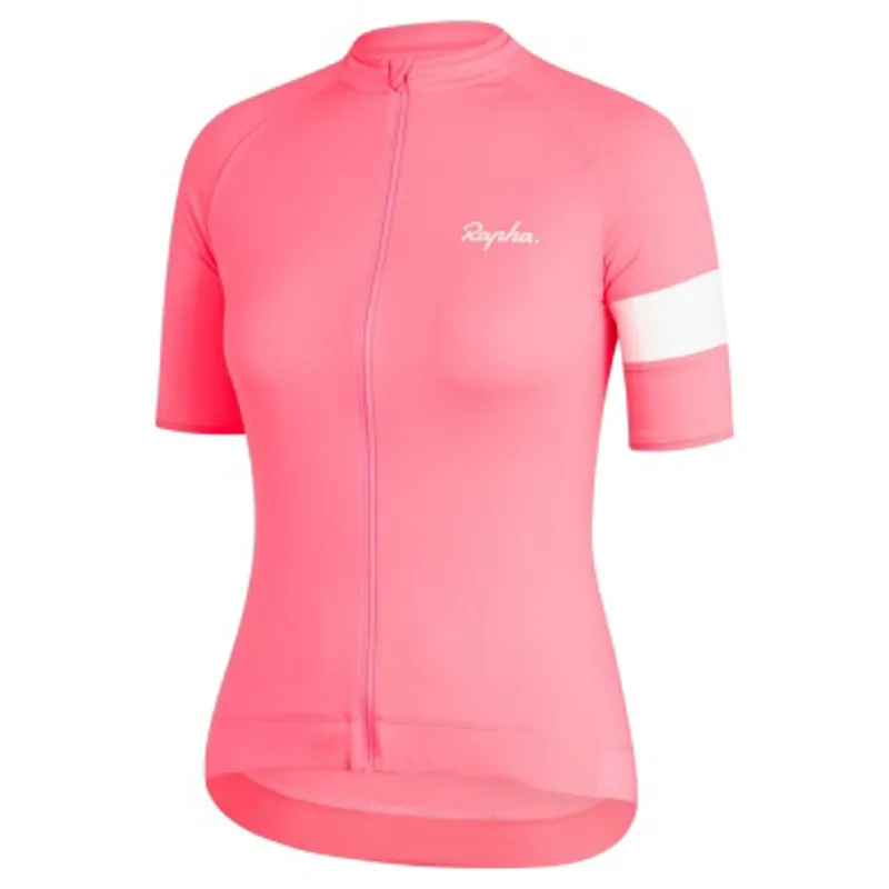 Rapha Women's Core Short Sleeve Cycling Jersey in Pink-1