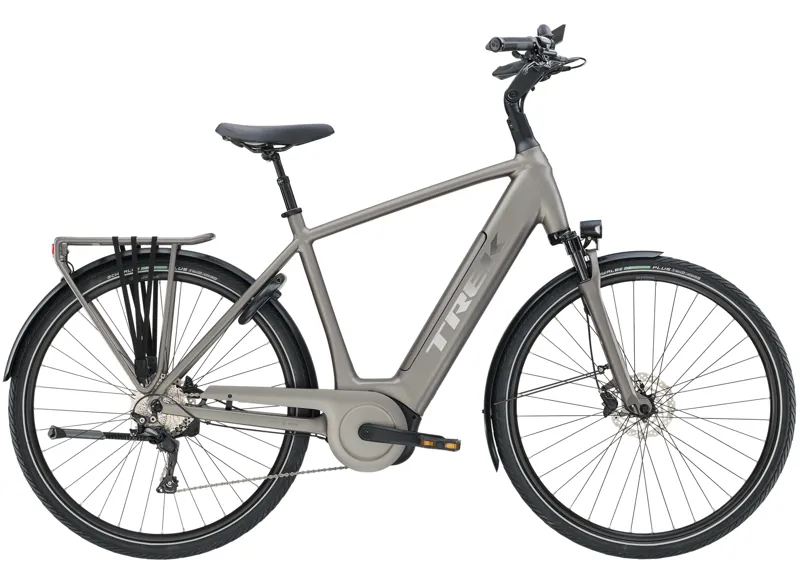 2020 Trek Verve+ 5 Electric Hybrid Bike in Grey