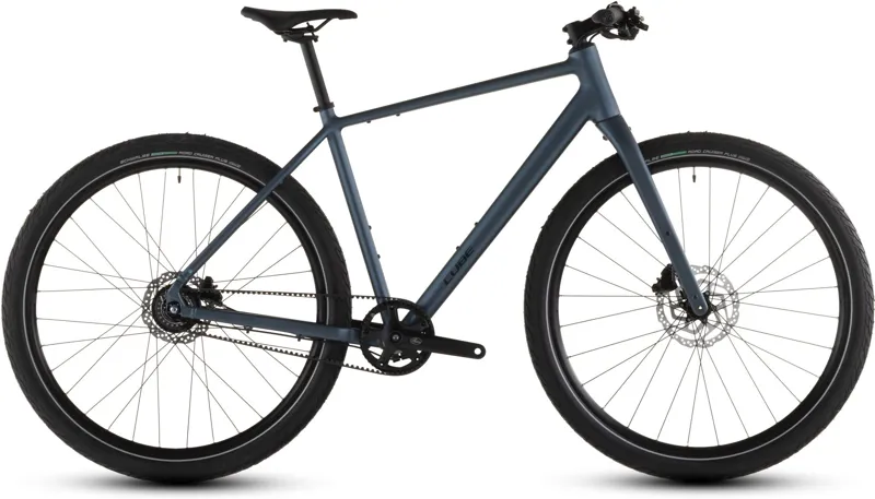 Cube Editor Pro Hybrid Bike in Mineralblue and Chrome