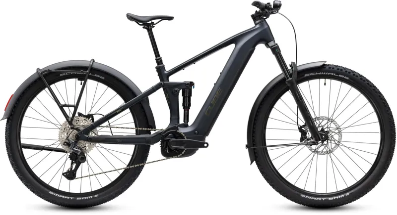 Cube Stereo Hybrid ONE44 Pro FE 800Wh Electric Full Suspension Mountain Bike in Coal and Black
