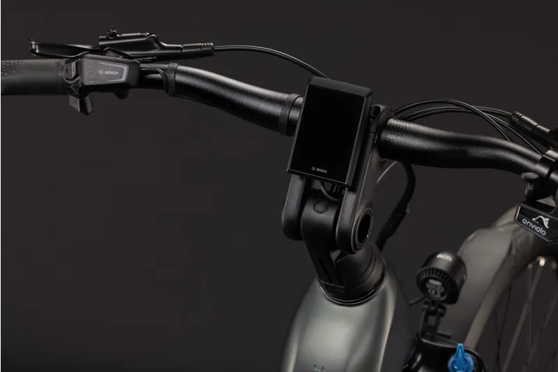 Cube Kathmandu Hybrid Deluxe Pro EE 800Wh Electric Hybrid Bike in Blackforest and Chrome-3