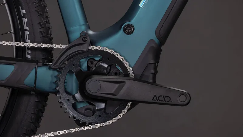 Cube Reaction Hybrid One 800Wh Electric Mountain Bike in Royalgreen and Prism-5