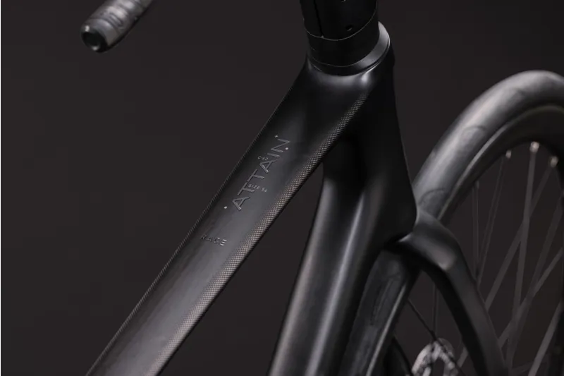 Cube Attain C:62 Race Road Bike in Carbon and Coalchrome-5