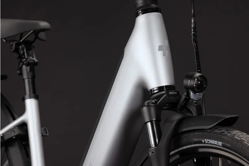 Cube Supreme Hybrid Deluxe Pro EE 600Wh Electric Hybrid Bike in Silverstar and Reflex-5