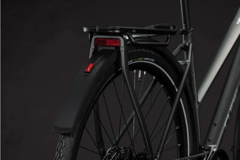 Cube Kathmandu ONE T Hybrid Bike in Blackforest and Chrome-5