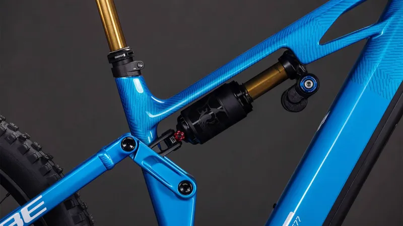 Cube Stereo Hybrid ONE77 HPC AT 800Wh Electric Full Suspension Mountain Bike in Actionteam-5