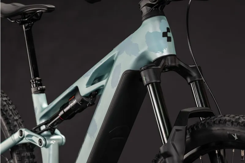 Cube Stereo Hybrid ONE44 HPC Pro 800Wh Electric Full Suspension Mountain Bike in Pearlaqua and Black-5