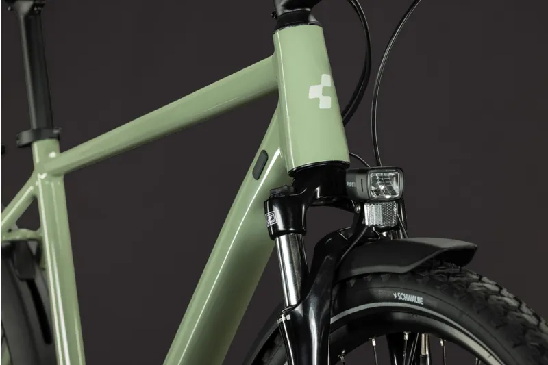 Cube Nature ONE FE Hyrbid Bike in Almondgreen and Green-3