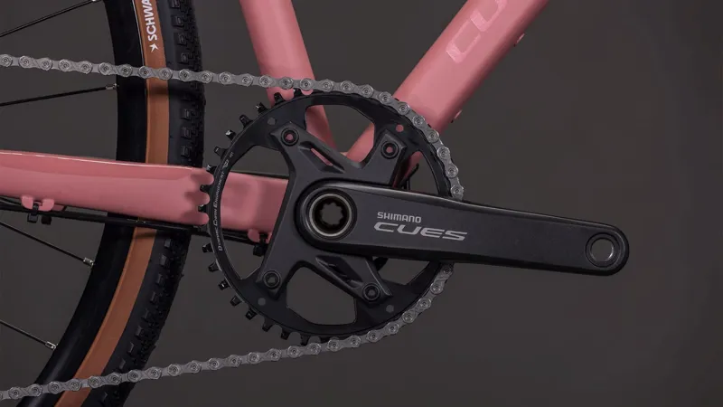 Cube Nuroad One Gravel Bike in Ruby and Puce-4