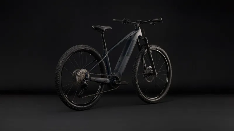 Cube Reaction Hybrid Pro 800Wh Electric Mountain Bike in Silverdust and Prism-8