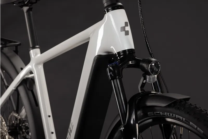 Cube Nuride Hybrid Performance 720Wh Electric Hybrid Bike in Metallicwhite and White-3