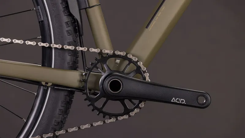 Cube Aim SLX FE Mountain Bike in Dustyolive and Gold-3