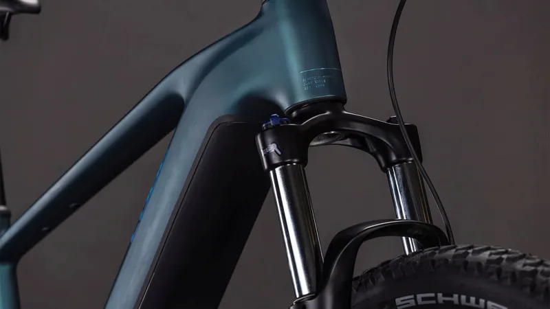 Cube Reaction Hybrid One 800Wh Electric Mountain Bike in Royalgreen and Prism-6