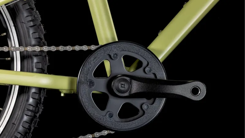 Cube Acid 200 20 Inch Kids Bike in Lightolive and Orange-5