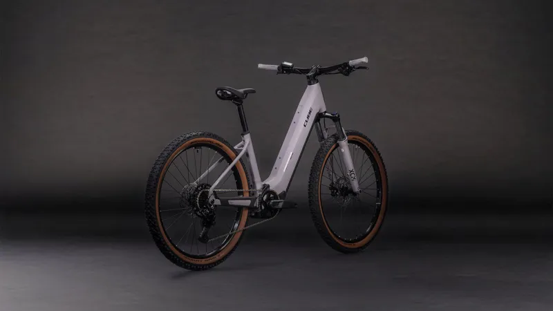 Cube Reaction Hybrid Performance EE 600Wh Electric Mountain Bike Plumgrey and Black-6