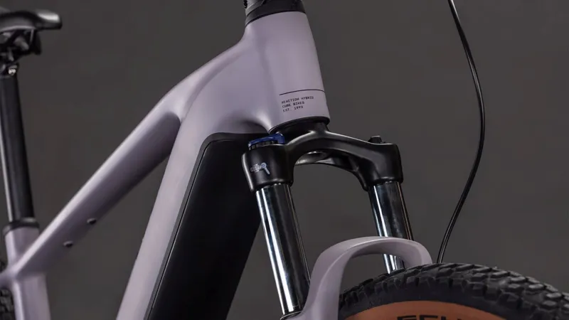 Cube Reaction Hybrid Performance 600Wh Electric Mountain Bike in Plumgrey-4