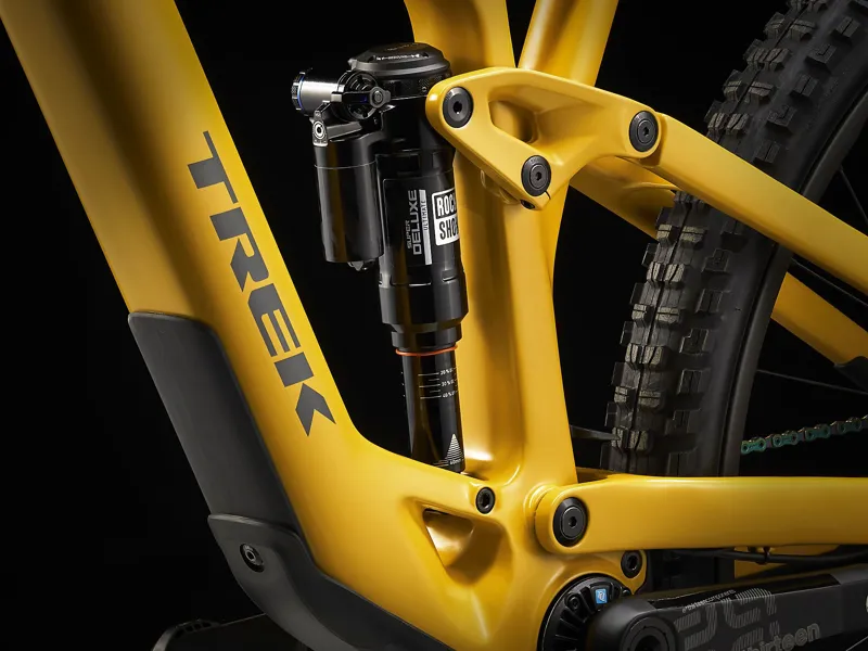 TREK Fuel EXe 9.9 XX1 AXS 360Wh Full Suspension Electric Mountain Bike in Baja Yellow-3